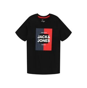 Jack & Jones Junior Tričko 'OSCAR'  námornícka modrá / červená / čierna / biela