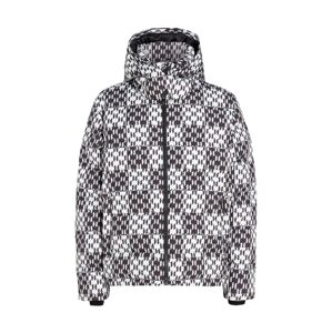 Karl Lagerfeld Zimná bunda 'Check Down'  čierna / biela