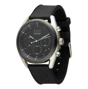 BOSS Black Analógové hodinky 'TOP'  čierna / strieborná