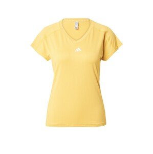 ADIDAS PERFORMANCE Funkčné tričko 'Train Essentials'  žltá / šedobiela