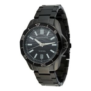 ARMANI EXCHANGE Analógové hodinky  čierna / biela