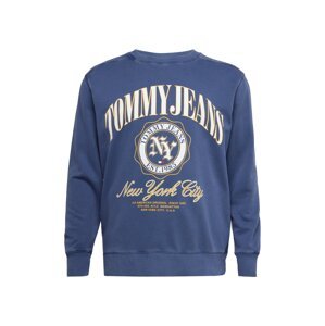 Tommy Jeans Plus Mikina  modrá / žltá / biela