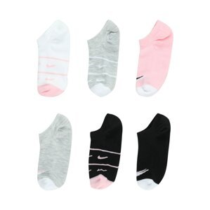 Nike Sportswear Ponožky  sivá melírovaná / ružová / čierna / biela