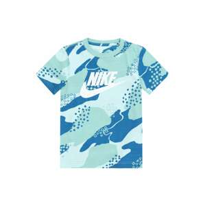 Nike Sportswear Tričko  modrá / tyrkysová / svetlomodrá / biela