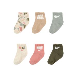 Nike Sportswear Ponožky 'PRIMARY PLAY'  slonová kosť / dymovo modrá / jedľová / svetloružová