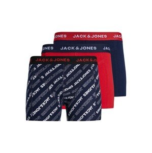 JACK & JONES Boxerky  námornícka modrá / červená / biela