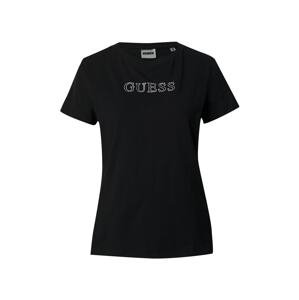 GUESS Funkčné tričko 'BRIANA'  striebornosivá / čierna