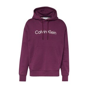 Calvin Klein Mikina 'HERO'  farba lesného ovocia / biela