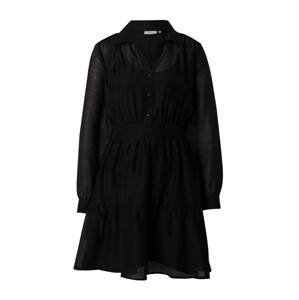 MSCH COPENHAGEN Košeľové šaty  čierna