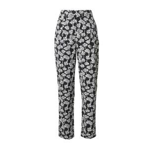 Marks & Spencer Plisované nohavice 'Sun'  limetková / čierna / biela