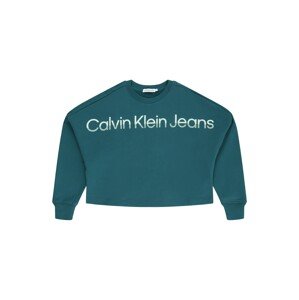 Calvin Klein Jeans Mikina 'HERO'  petrolejová / mätová / nefritová