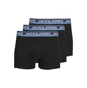 JACK & JONES Boxerky  námornícka modrá / pastelovo modrá / svetlomodrá / čierna