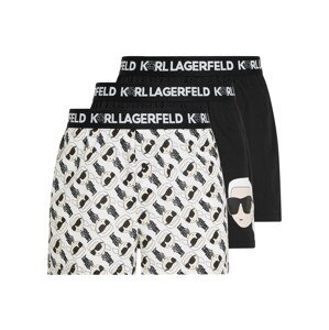 Karl Lagerfeld Boxerky  nebielená / čierna / biela