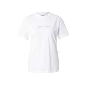Calvin Klein Tričko 'HERO'  striebornosivá / biela