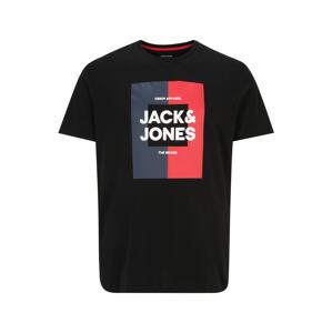 Jack & Jones Plus Tričko 'OSCAR'  čierna
