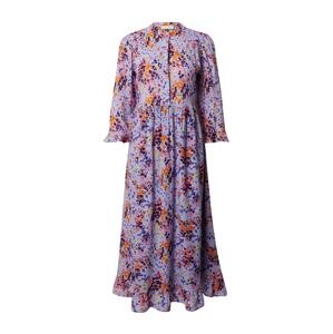 Rich & Royal Košeľové šaty  limetková / modrofialová / levanduľová / svetloružová