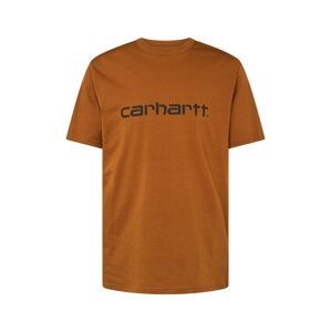 Carhartt WIP Tričko  okrová / čierna