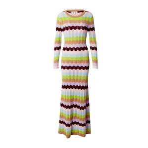 Olivia Rubin Pletené šaty 'MIRABEL'  svetlomodrá / svetlozelená / pastelovo fialová / burgundská