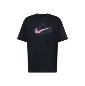 Nike Sportswear Tričko  fialová / čierna / šedobiela