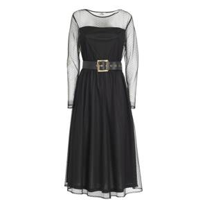 Influencer Šaty 'Belted Dress'  čierna