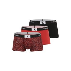 Calvin Klein Underwear Boxerky  červená / purpurová / čierna / šedobiela