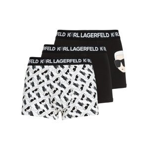 Karl Lagerfeld Boxerky  krémová / čierna / biela