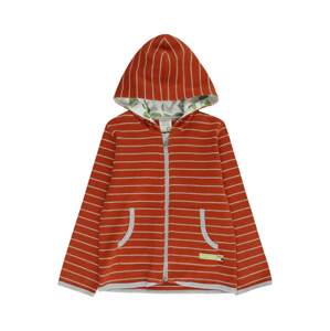loud + proud Tepláková bunda  sivá melírovaná / olivová / hrdzavo červená / biela