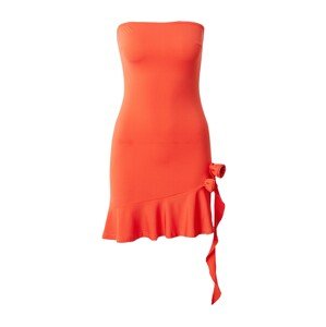 Nasty Gal Kokteilové šaty  oranžovo červená