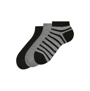 FALKE Ponožky  sivá melírovaná / čierna