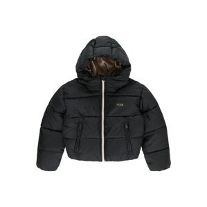 BOSS Kidswear Prechodná bunda  hnedá / čierna