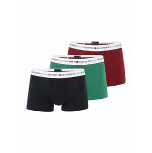 Tommy Hilfiger Underwear Boxerky  tmavomodrá / zelená / karmínovo červená / biela