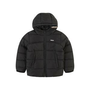 BOSS Kidswear Zimná bunda  tmavobéžová / čierna / biela