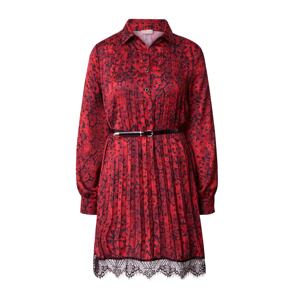 Liu Jo Košeľové šaty  červená / čierna