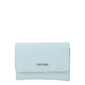 Calvin Klein Peňaženka  svetlomodrá / strieborná