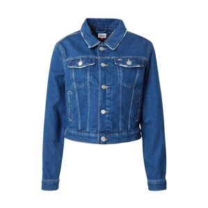 Tommy Jeans Prechodná bunda 'IZZIE'  námornícka modrá / modrá denim / červená / biela