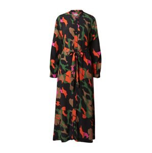 Essentiel Antwerp Košeľové šaty 'Ehoney'  hnedá / zelená / oranžová / ružová
