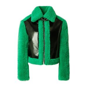 Karl Lagerfeld Prechodná bunda  trávovo zelená / čierna