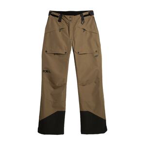 4F Outdoorové nohavice  hnedá / čierna