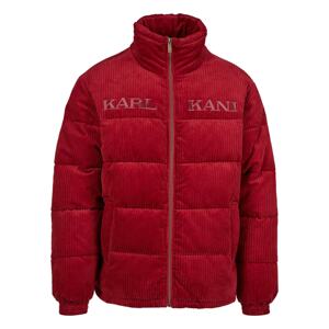 Karl Kani Zimná bunda 'Retro Corduroy'  rubínová / brusnicová