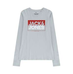 Jack & Jones Junior Tričko  sivá / červená / biela