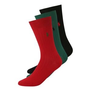 Polo Ralph Lauren Ponožky 'EGYTPIAN'  zelená / červená / čierna