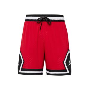 Jordan Športové nohavice 'Diamond'  červená / čierna / biela