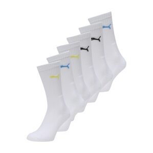 PUMA Ponožky  modrá / žltá / čierna / biela