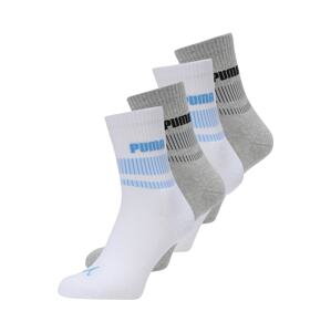 PUMA Ponožky 'NEW HERITAGE'  svetlomodrá / sivá / biela