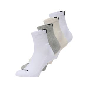 PUMA Ponožky  béžová / sivá melírovaná / čierna / biela