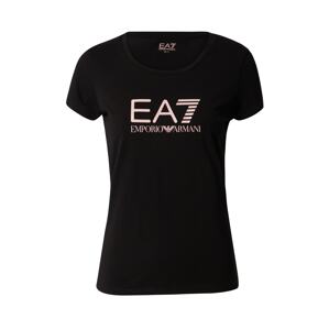 EA7 Emporio Armani Tričko  telová / čierna