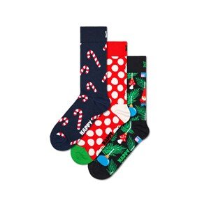 Happy Socks Ponožky 'X-Mas'  námornícka modrá / zelená / červená / biela