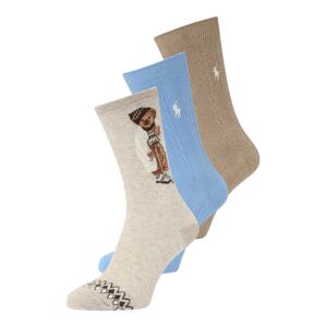 Polo Ralph Lauren Ponožky  piesková / béžová melírovaná / svetlomodrá / biela