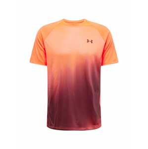 UNDER ARMOUR Funkčné tričko 'UA Tech Fade'  oranžová / broskyňová / burgundská