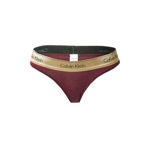 Calvin Klein Underwear Nohavičky  zlatá / vínovo červená / čierna